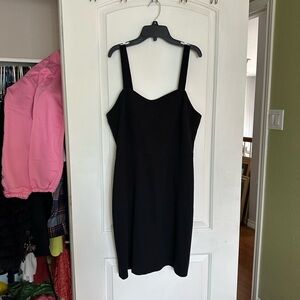 Flattering Cotton LBD with retro silhouette Black Dress